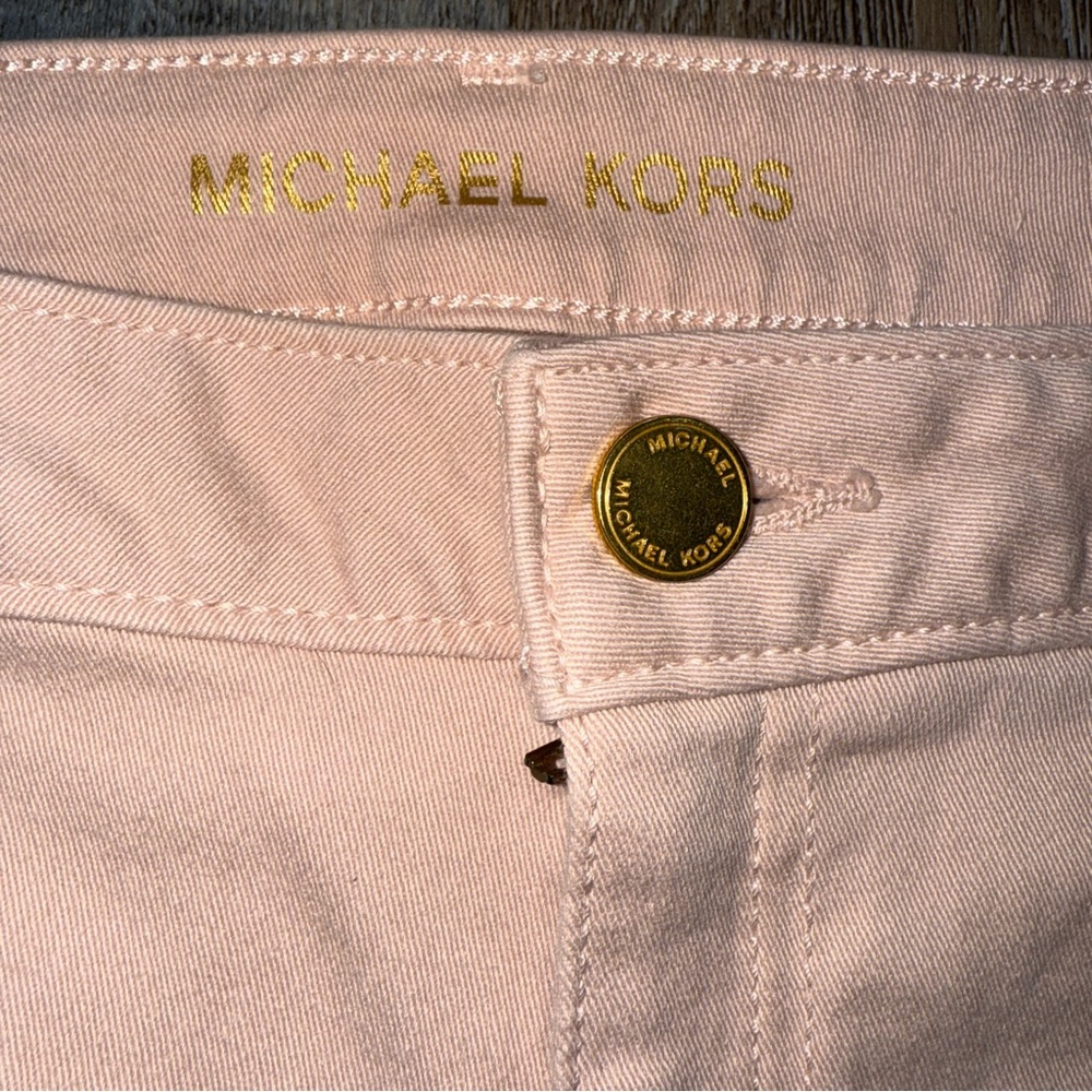 Michael Kors Blush Izzy Cropped Skinny Jeans - Picture 2 of 7